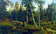 Ivan Shishkin Lumbering china oil painting artist